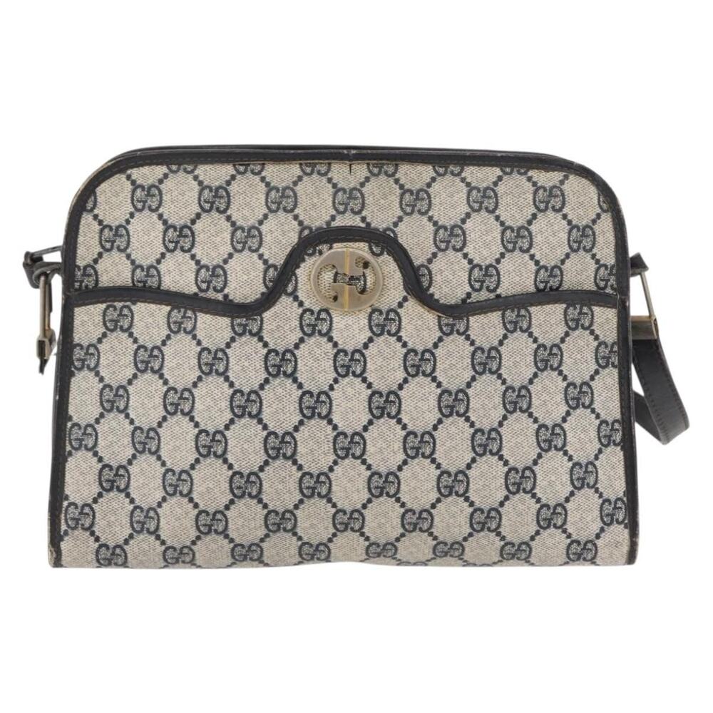 Gucci GG Supreme Shoulder Bag Navy
